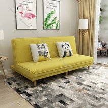 북유럽풍 모던 패브릭 침대 소파 120 150 180 19종, 옐로우_120 + 쿠션