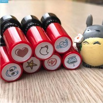 주문제작 1cm쿠폰스탬프 카페 어린이집 초등학교 심플 귀여운 사이즈, 03.주문제작, 02.핑크, 07.블랙