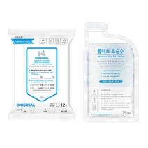 물따로 물따로 생분해 신생아물티슈 오리지날 휴대용 (12매/32set), 단일옵션