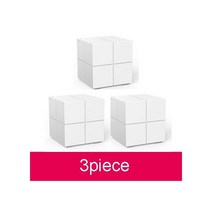 Tenda-MW6 메쉬 무선 기가비트 라우터 11AC 듀얼 밴드 2.4G/5.0GHz 전체 홈 와이파이 커버리지 시스템 장거리 브리지 리피터, add UK plug adapter_3pcs no Or