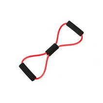 요가 저항 밴드 탄성 밴드 스포츠 운동 풀러 8 자형 가슴 확장기 바디 빌딩 홈 체육관 피트니스 장비, 02 빨간