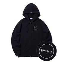 [정품/이벤트] 커버낫 COVERNAT 어센틱 로고 후디 집업 블랙