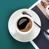 바보사랑 시라쿠스 뉴욕 화이트 에스프레소 잔세트 100ml.키친몰링