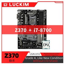 리퍼비쉬 Z370 IB-R 마더보드 LGA1151 i7-8700 세트 키트 (프로세서 포함), 마더 보드 + CPU