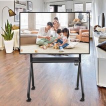 이젤형 대형 스탠드형 이동식 tv 거치대 55 65 75 77 85 86인치 스탠드 TV 티비 거치대 높이조절형 삼성 LG 호환