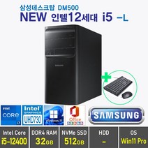 삼성 데스크탑5 DM500 - 12세대 i5 + Win11 Pro 포함 / 12세대 i5, 램32GB + SSD 512GB, Windows10 Pro, DM500 12세대 i5 -L