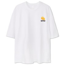 벤힛 cheese 오버핏 남녀공용 반팔티셔츠