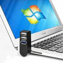 USB 3.0 허브 멀티포트 노트북 맥북 컴퓨터 PC 확장, 화이트