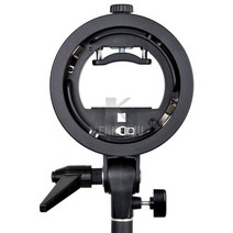 Godox S 타입 스피드라이트 브래킷 보웬스 엘린크롬 마운트 홀더 플래시 어댑터 사진 스튜디오 소프트 박스, 01 Bowens Mount