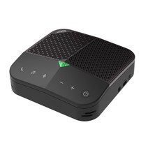 [일본정품] JVC 회의용 마이크 스피커 Bluetooth® 8W 고출력 스피커 최대 9시간 통화 온라인 회의 및 전화 회의, 블랙