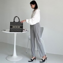 디센도 여성용 여름 세미 와이드핏 쿨 팬츠 냉장고 바지