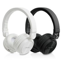 IBH-L601 블루투스 헤드폰 헤드셋 무선 유선 겸용 자동차 여행 무선5.3 고감도 마이크 접이식 휴대용, 화이트, 블랙