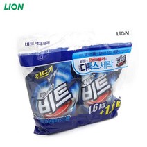 때가쏙 비트 물세제 세탁세제 베이킹소다 1.6Kg 2p