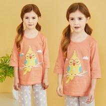 무이코코 패럿 아동용 7부 실내복 상하세트