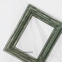 액자틀 그림 사업자등록증 십자수 자격증 결혼 벽걸이 액자 프레임 레트로 유럽 사진 프레임 나무 장식 그, 09 green rectangle
