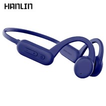 HANLIN 골전도 블루투스 이어폰 IPX8 방수 수영 헤드셋 +8G 메모리, 푸른 색