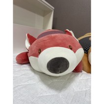 (행사) 포근한 부드러운 말랑 귀여운 여우 바디 필로우 인형 쿠션( 1+1행사), 빨강
