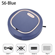 자동 물걸레 청소기 샤오미 스위퍼 로봇 지능형 가정용 충전 습식 이중 목적, [04] Mi S6 Blue