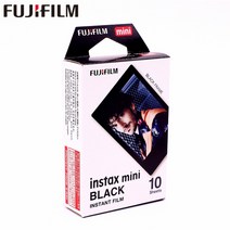 10매 fuji fujifilm instax mini 9 필름 즉석 카메라용 3인치 필름 mini 8 9 7s 25 50s 90 for 즉석 카메라, 10블랙