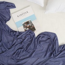 [2P] 트로피컬 홑이불 100x140 시원한 냉감여름이불, 블루+블루