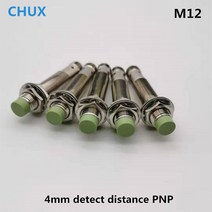 유도 형 근접 센서 커넥터 PNP M12 4 핀 유형 NO NC + 케이블 없음 CE 하프 세트 4mm 검출 거리 스위치, 01 PNP NO