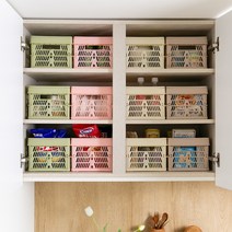 담다 접이식 바스켓 (소_30), 마린 아이보리