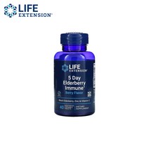 라이프익스텐션 5Day 엘더베리 이뮨 40 씹어먹는 타블릿 아세트산아연 안토시아닌 안토시아닌류 소르비톨 소비톨 말토덱스트린