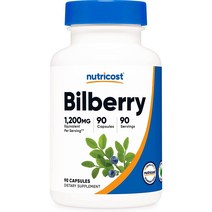 뉴트리코스트 빌베리 1200mg 90 베지 캡슐, 90정, 1개
