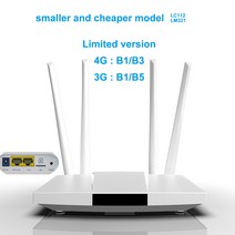 공유기 LC117 4G CPE 4G wifi 라우터 SIM 카드 핫스팟 CAT4 32 사용자 RJ45 WAN LAN무선 모뎀 LTE 라우터, 02 limited versionLC112