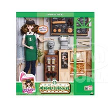 여아선물 카페놀이 커피머신 마론인형 수집용인형 3세