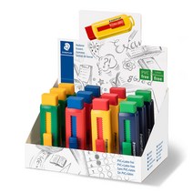 스테들러 슬라이딩 컬러 혼합 지우개 본체 525 PS1S 12개, 12개 컬러혼합 (525PS1-S)