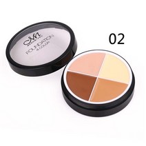 4가지 색상 메이크업 컨실러 팔레트 커버 다크 써클 오랫동안 지속되는 페이스 컨투어링 크림 밝게 피부 화, 한개옵션1, 02 02