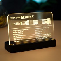 호환블럭 레고 apollo saturn v launch vehicl 21309 빌딩 블록 벽돌 장난감 세트용 led 라이트 아크릴 디스플레이 보드 사인 플레이트 명판, 없음