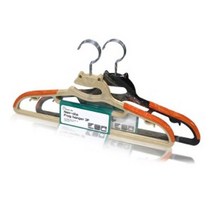 논슬립 프로그 옷걸이 바지걸이 행거, 1, 베이지