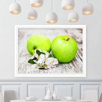 수재샵 꽃과 사과 (라운드 3D 가로 50cm X 세로 40cm) 보석십자수