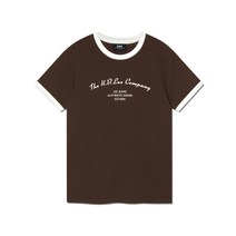 LEE 우먼 타이포 스탠다드 핏 링거티 초콜렛 LE2302ST64CL