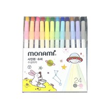 모나미 사인펜 슈퍼+파스텔 24색 세트
