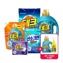 테크 호르몬 특유취 제거 세탁세제 + 특유취 1L 용기 + 뿌려쓰는 주방세제 500ml 증정 와이준, 9.특유취 분말표백제1.4kg 2개+