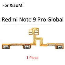 스위치 전원 켜기 키 음소거 무음 볼륨 버튼 플렉스 케이블 샤오미 레드미 9C NFC 10 프로 Max 수리 부품, 08 For 레드미 노트 9 프로