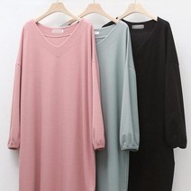 시드마켓 / 딥브이 루즈 원피스 302K860S 빅사이즈 여성의류