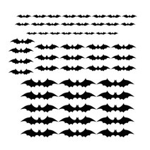 3d 박쥐 벽 스티커 diy 할로윈 파티 용품 pvc 3d 장식 벽 스티커 유령의 장식 할로윈 이브 휴일 홈에 대 한 무서운, 검은색