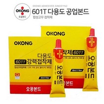 K마켓 오공본드 601T 60ml 노란본드 다용도 강력접착제, 5개
