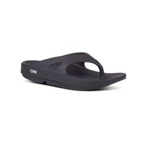 우포스 슬리퍼 샌들 Oofos Ooriginal Flip Flop Black Recovery Sandals 남성 Size 10 여성 12