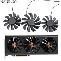 케이스 쿨러 cpu 쿨러 120mm 저소음 80mm 수냉쿨러 공랭 3 개몫 4pin rx 5600xt xfx radeon rx 5600 xt thicc iii pro 카드 호환
