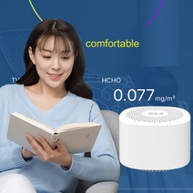 공기측정기 포름알데히드측정기 미세먼지측정기 휴대용 CO2 감지기 대기 질 블루투스 4.0 연결 지능형 온도, 한개옵션1, 한개옵션0