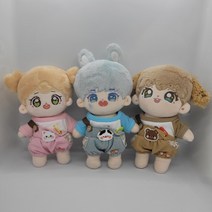 지오몽 15cm 20cm 인형옷 ﻿미토 동물 티셔츠 멜빵 세트 의상 무속성 아이돌 인형 옷, 브라운 곰