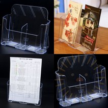 A6 카달로그 안내판 종이 브로셔 꽂이 쇼케이스