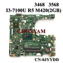 I3-7100U R5 M420 2GB dell vostro용 3468 마더 보드 15341-1 91N85 0JYYDD 메인 100 테스트, 한개옵션0
