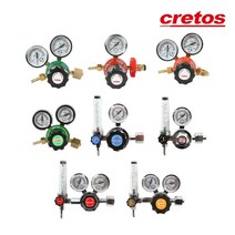 크레토스 가스 조정기 레귤레이터 LPG 산소 알곤 질소 AC 헬륨 게이지 용단기, CO2조정기, EX-702A(CO2)110V