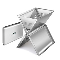 초간편 접이식 화로대 슬림 휴대용 바베큐그릴 직화 야외 캠핑 화로, 블랙